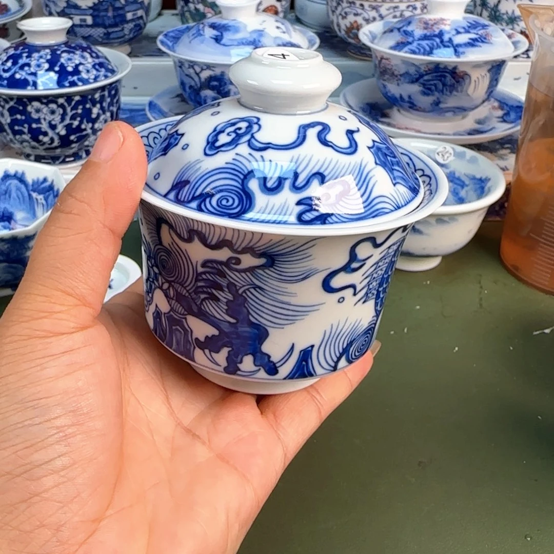 景德镇纯手绘茶具圆圆214
