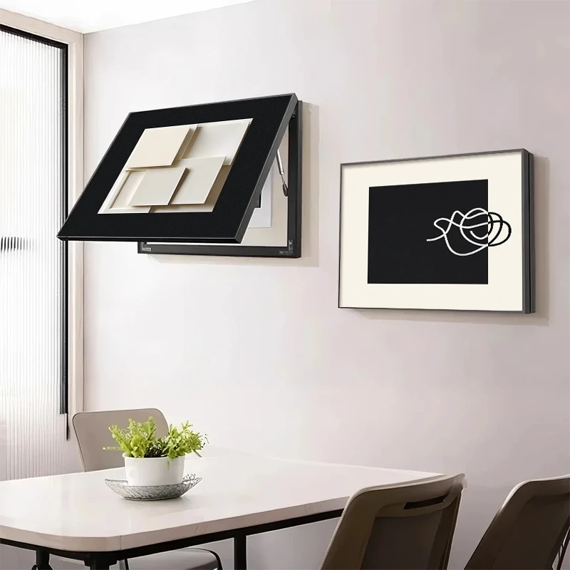 2025新款电表箱装饰画免打孔轻奢高档遮挡画电闸箱配电箱意式风