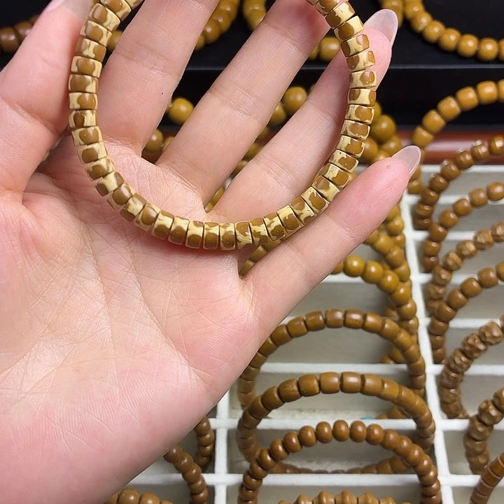 手串紫金鼠微气孔实心花鼠药片6.8