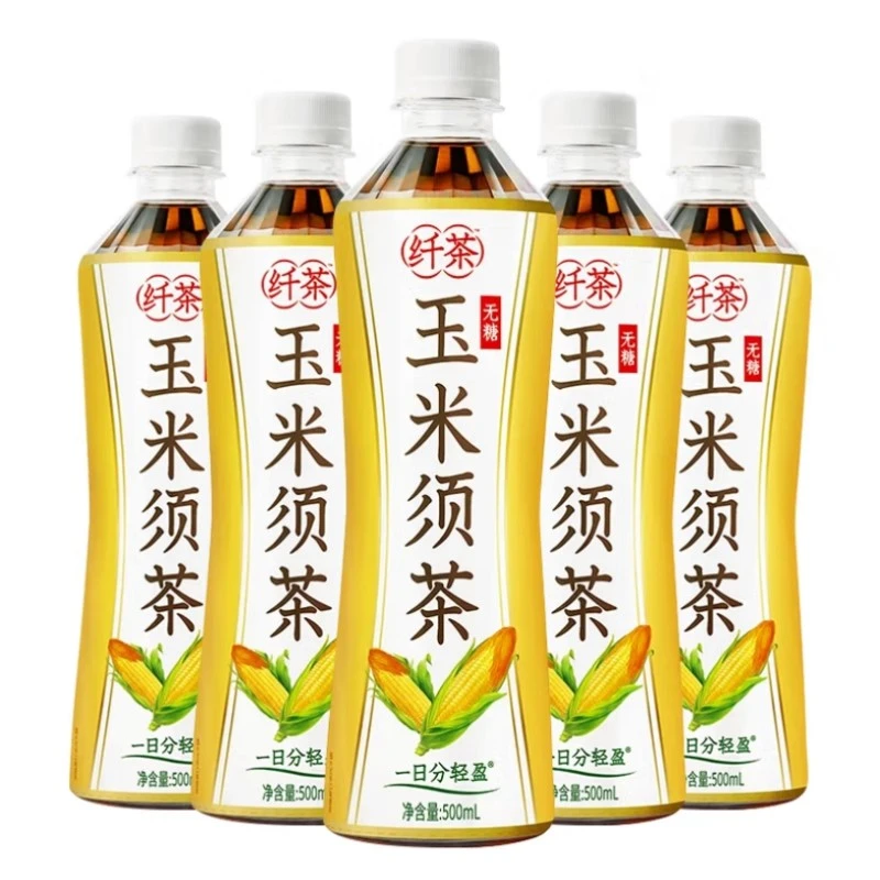 绝对元气茶纤茶无糖草本植物茶饮料玉米须茶500ml*5瓶