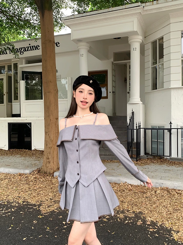 【拍对应编号默认微瑕】自拍链接连衣裙套装质短裙高腰时尚