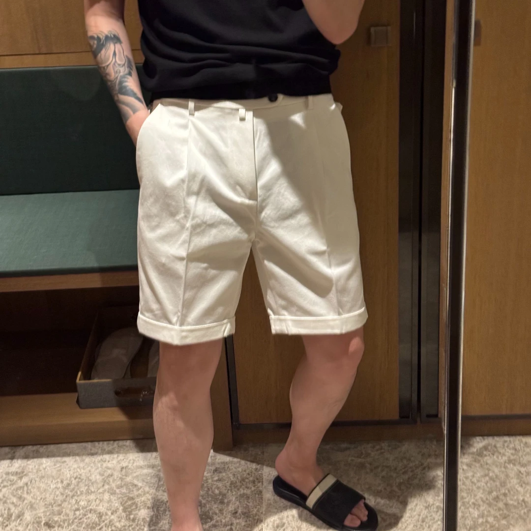 【诺可高定】冰凉夏日系列那不勒斯腰头英伦风短裤 费萨868