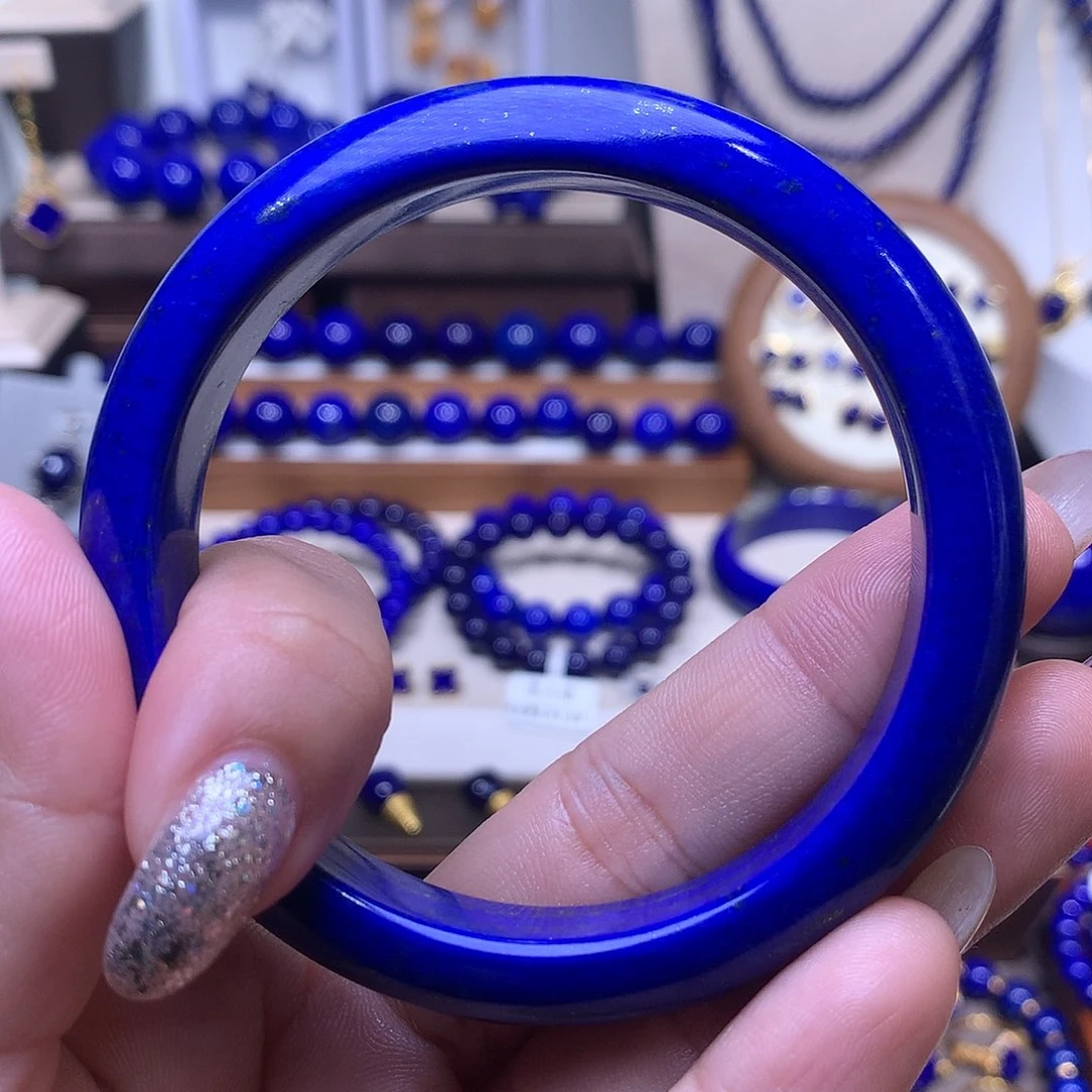 青金石未镶嵌60手镯