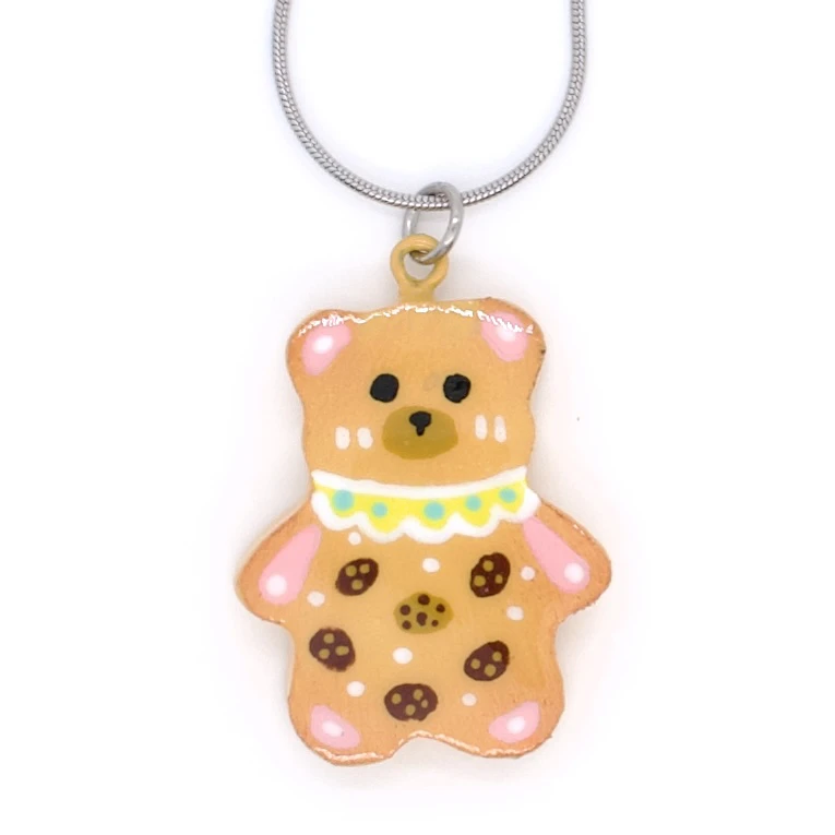 不锈钢项链 7月新品！王甜心手工小小熊项链《温情夜话》系列出品