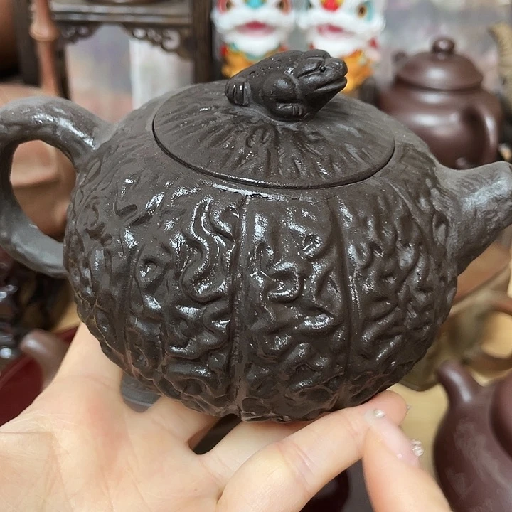 紫砂茶壶原矿手工制作