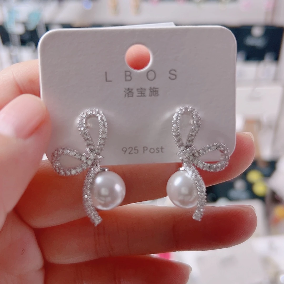 锆石纯铜合金耳环