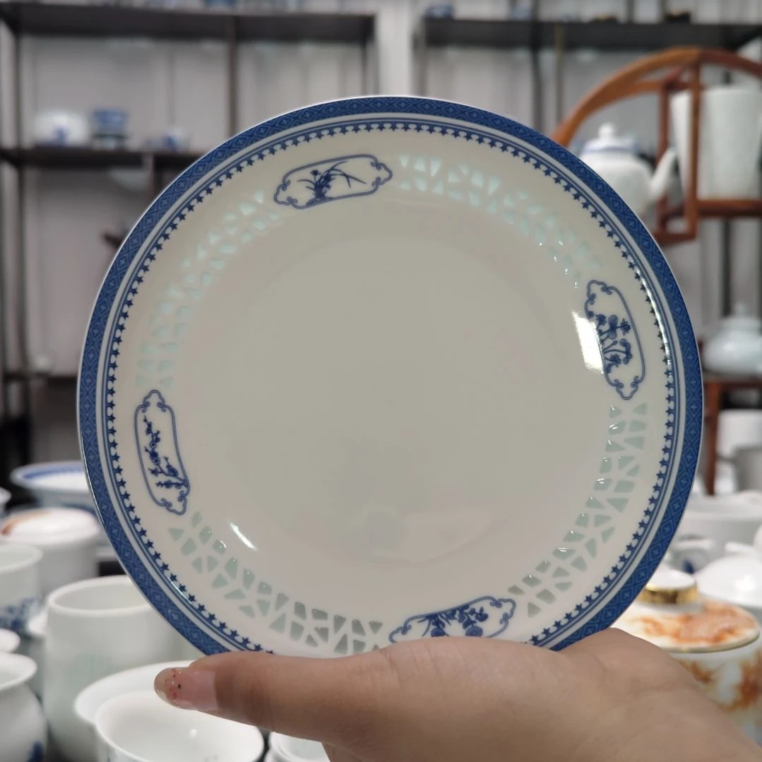 瓷四时吉祥6.5寸骨碟四只装