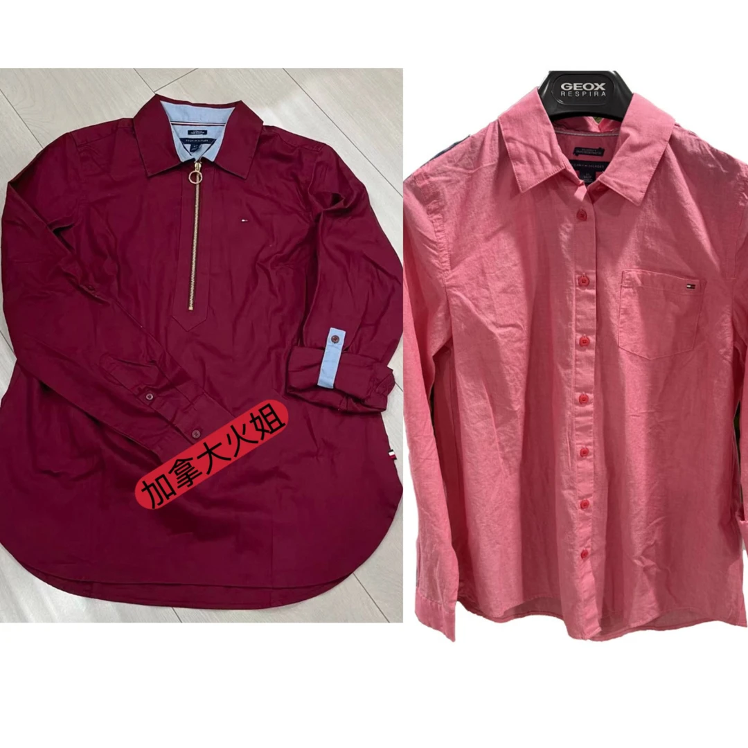 TOMMY HILFIGER翻领女士休闲百搭长袖衬衫