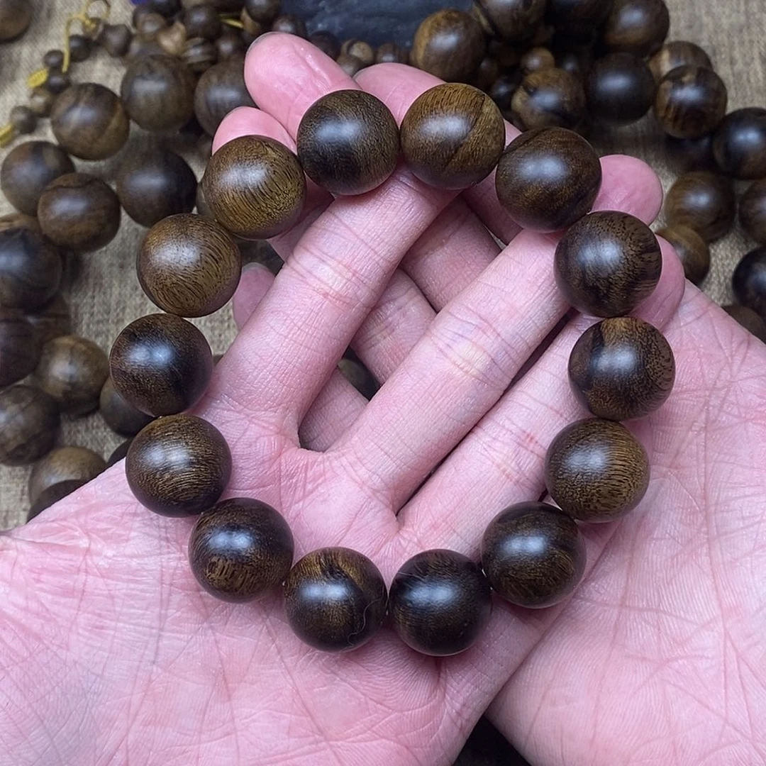 沉香手串越南芽庄白棋楠1.6高货瘤疤