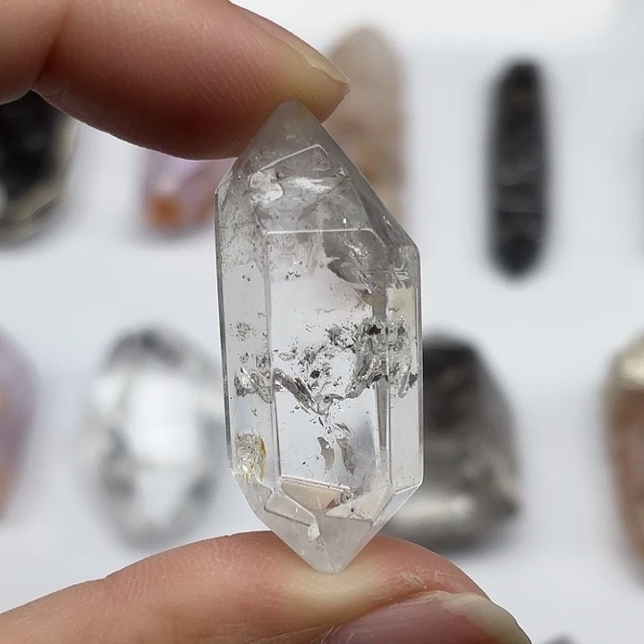 水晶颈饰未镶嵌水胆闪灵钻37mm+