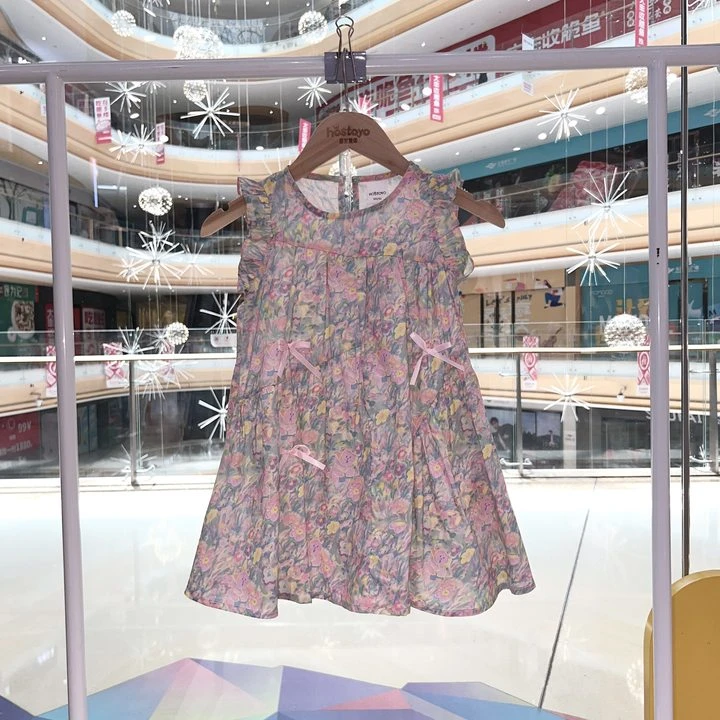 皇室童缘童装2025夏季新款时尚休闲甜美碎花背心裙17680470037