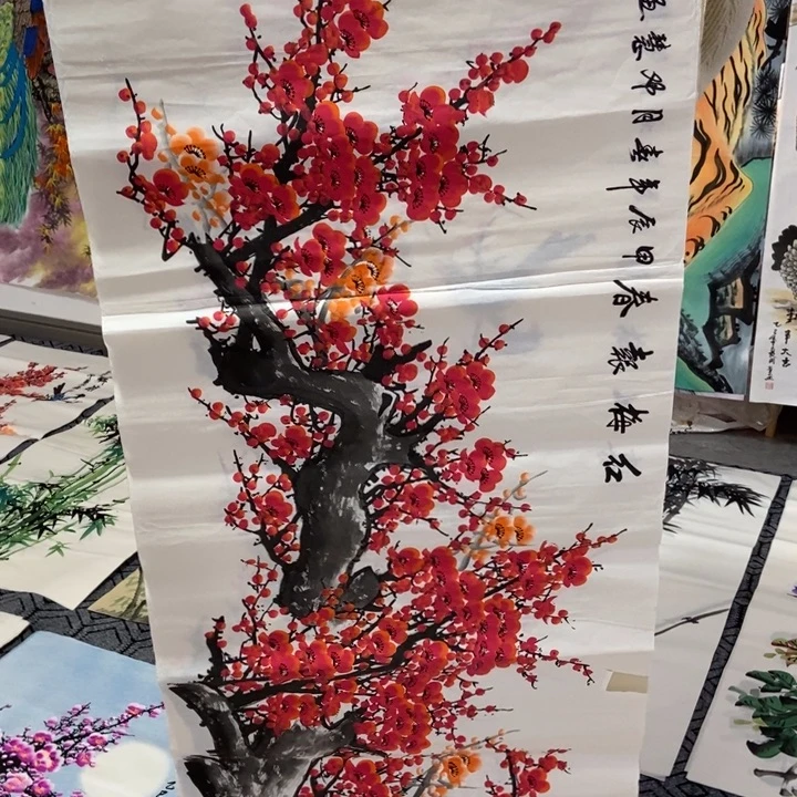 枕上斋 画心作品一幅