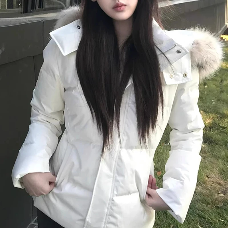 SHALLDOER【伦敦旧梦】大毛领保暖棉服女2026秋冬季设计感百搭外套