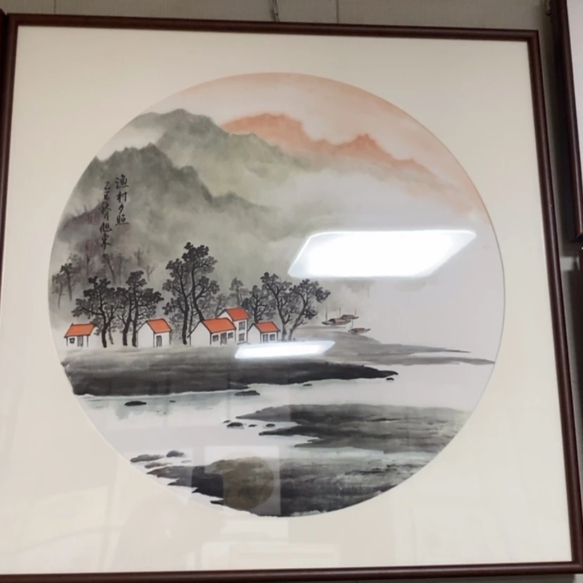 【闪购商品】国画手绘国画带框72.72