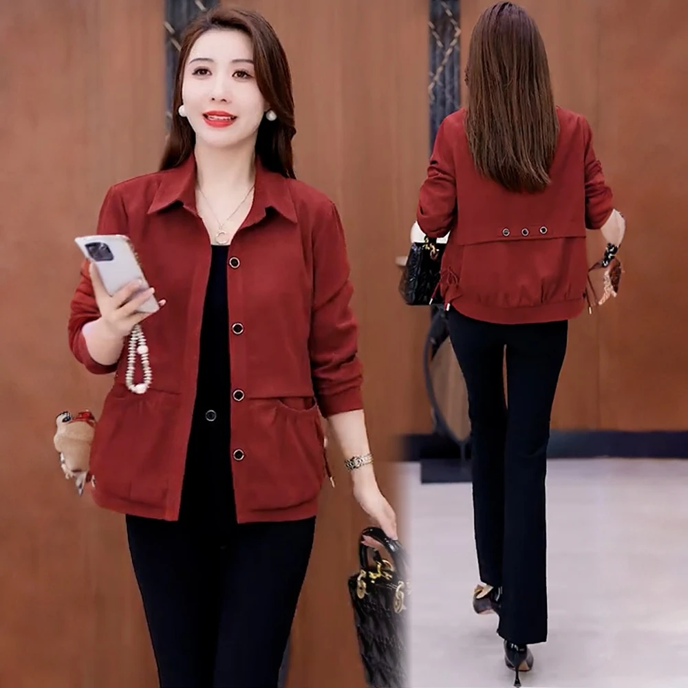 时尚洋气短外套女2025秋季新款宽松显瘦小个子休闲百搭夹克上衣潮