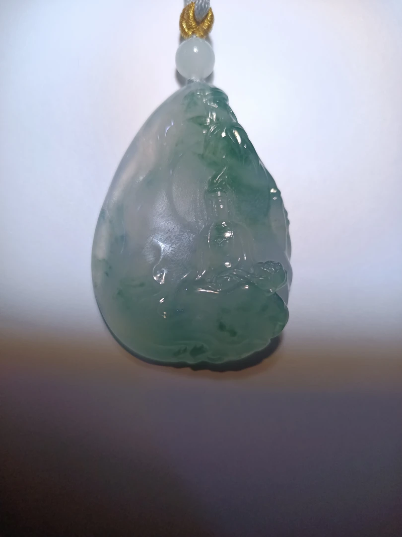 翡翠竹林观音菩萨：慈航普渡天赐祥瑞气质挂坠精美精致时尚