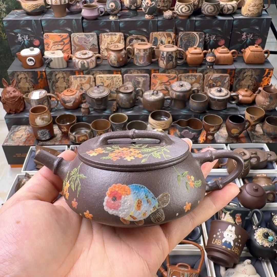 茶壶紫砂115cc原矿精工半手