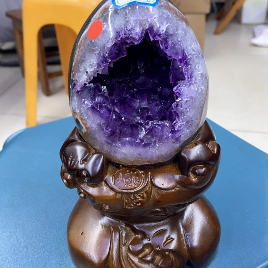 紫晶小葛恐龙蛋未镶嵌一****彩