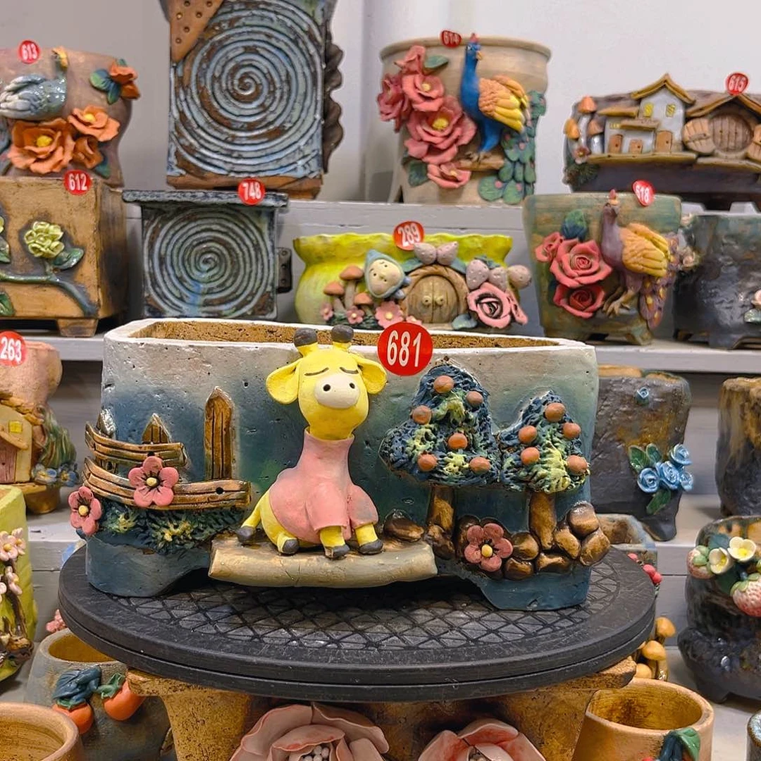 微瑕681 号陶然花器厂家直销