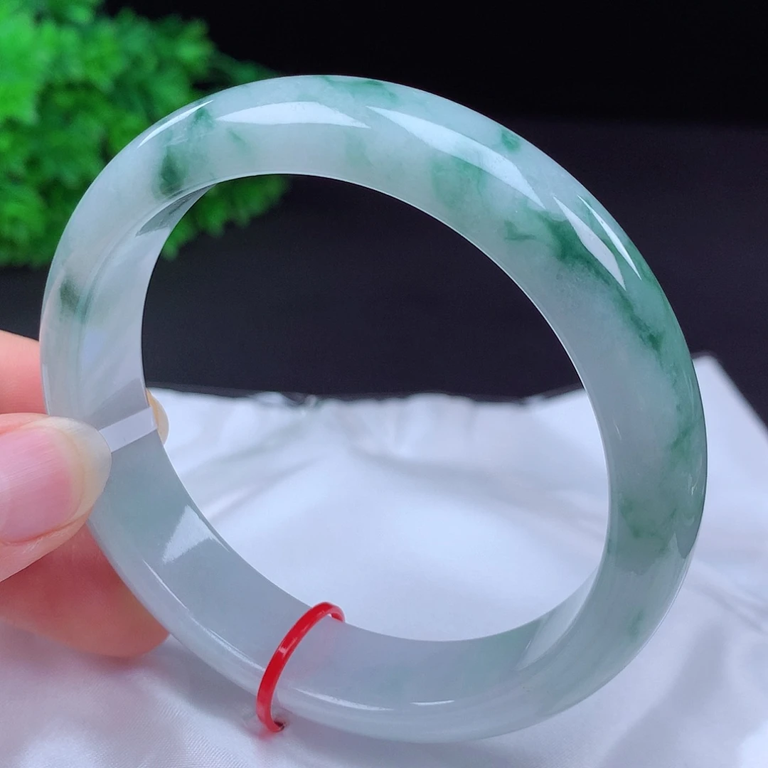 翡翠未镶嵌手镯63圈口431202