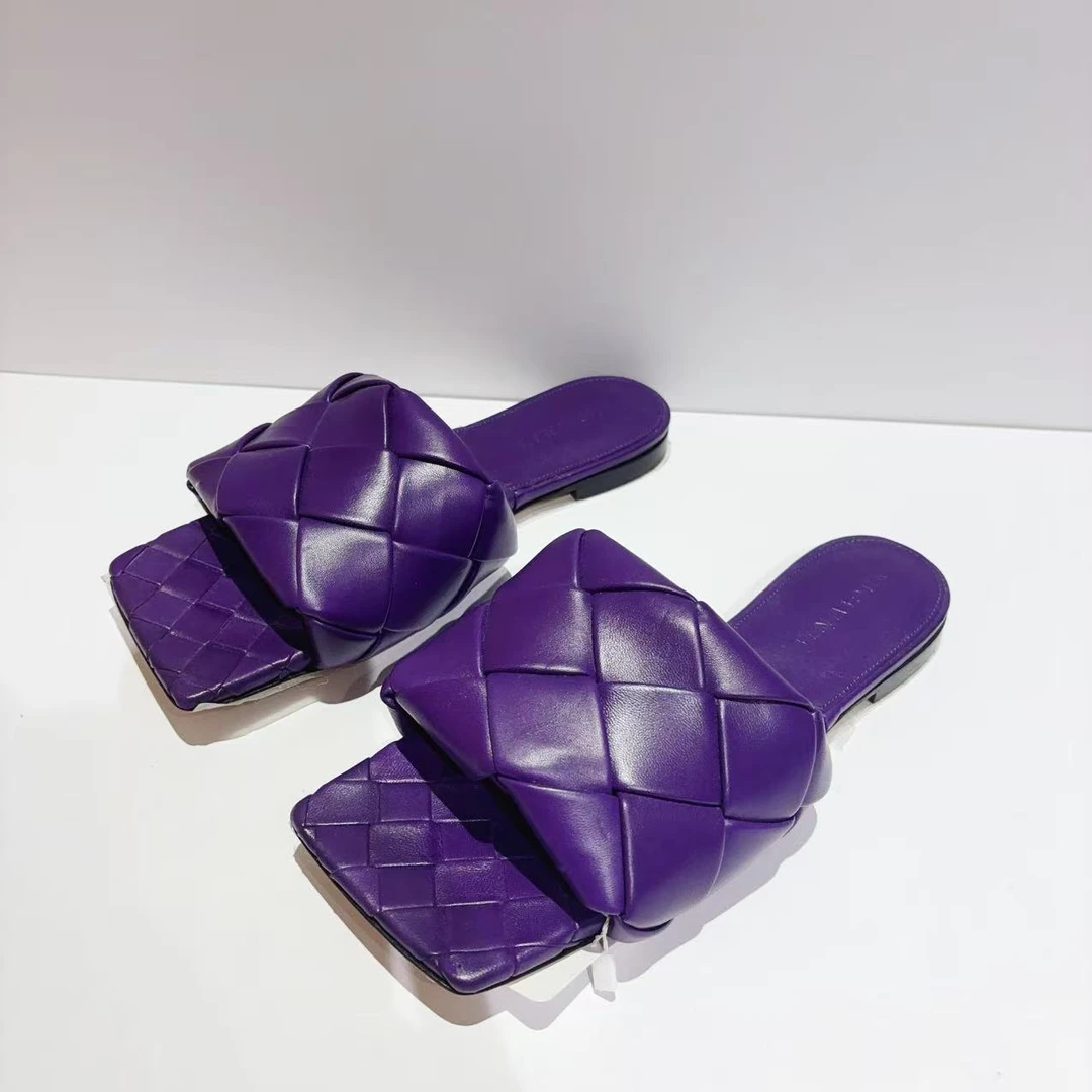 99新 BOTTEGA VENETA/葆蝶家 蔚蓝/凉鞋/35.5码/QZ531R991