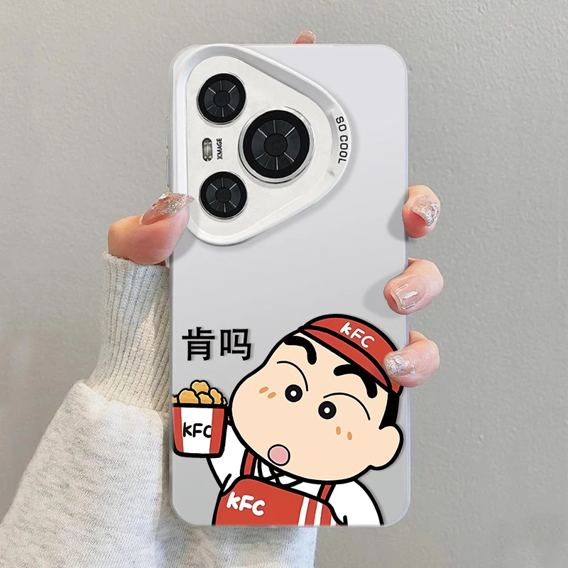 啃吗小新适用华为Pura70Pro手机壳创意mate60/70小众P70+保护防摔