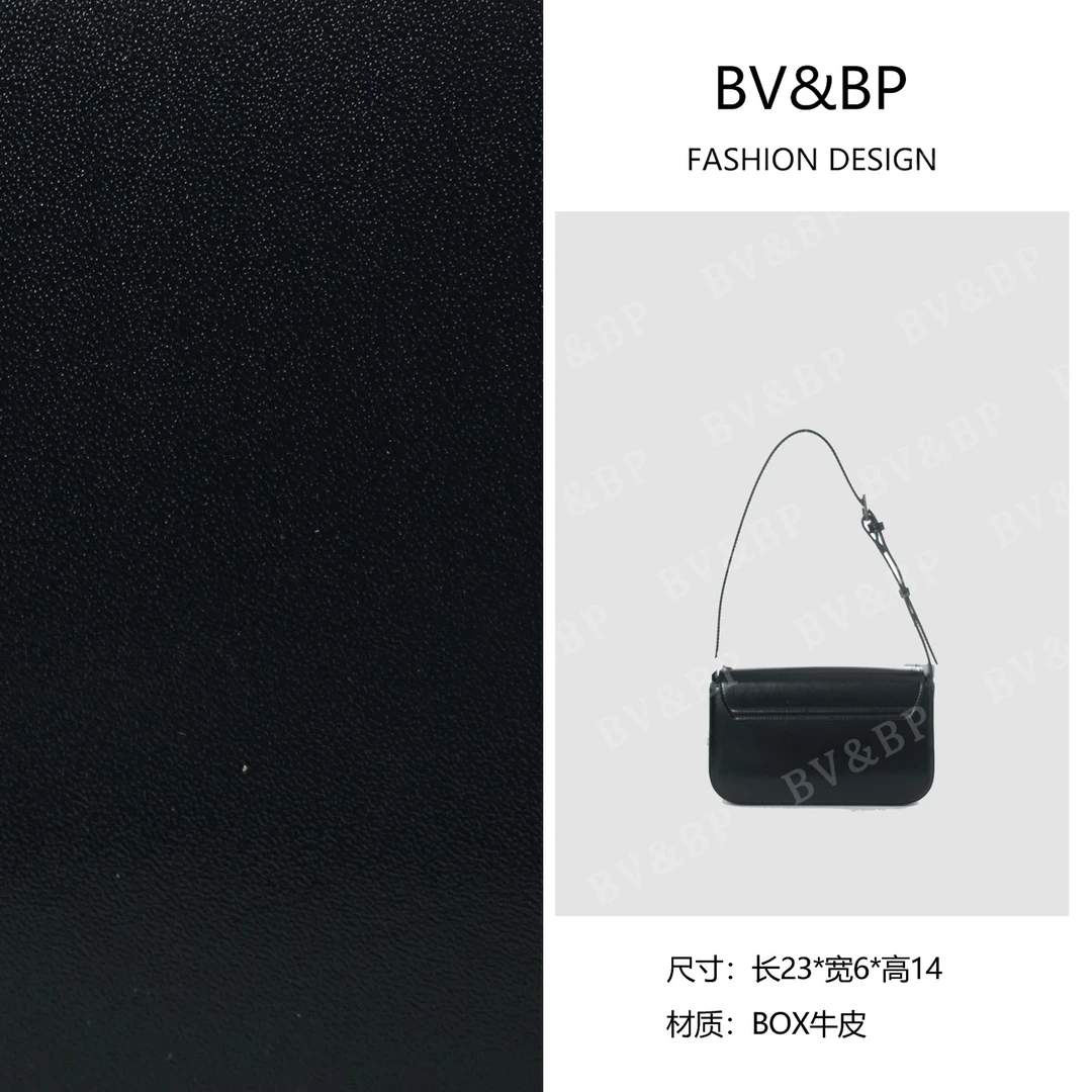 BV&BP· 原创设计 真皮高定手提单肩包BV8956-黑色