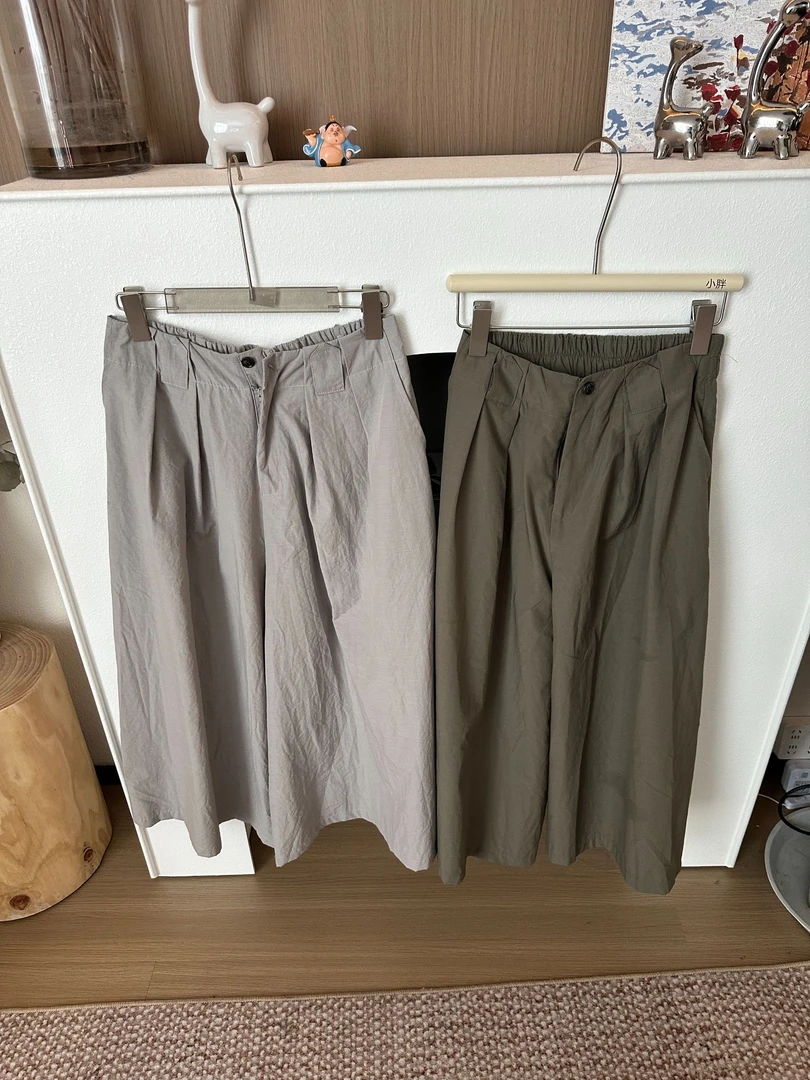 【小胖家】8586设计感纯色百搭休闲裤