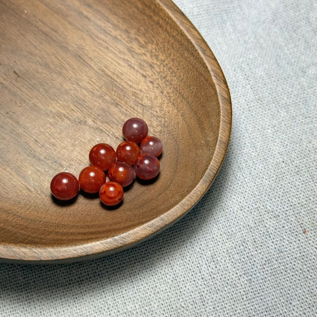 大魔王李栋 南红单珠 2510 - 8.0mm 单珠 多样性发其一