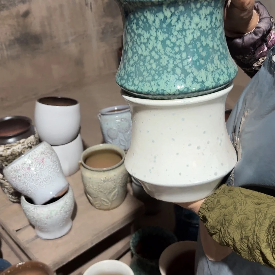 花盆紫砂口20高20