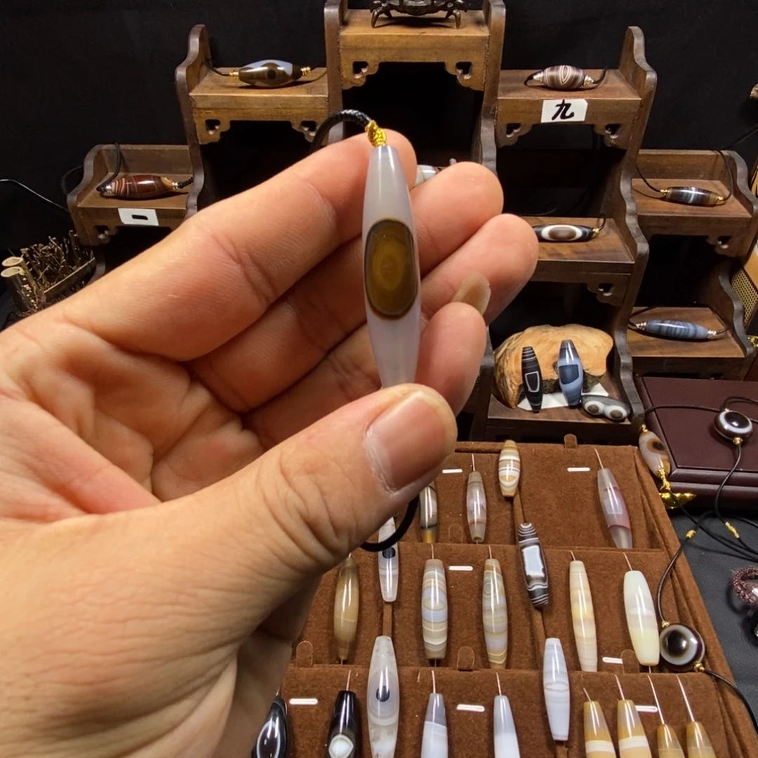 夺***勺玛瑙/玉髓未镶嵌颈饰