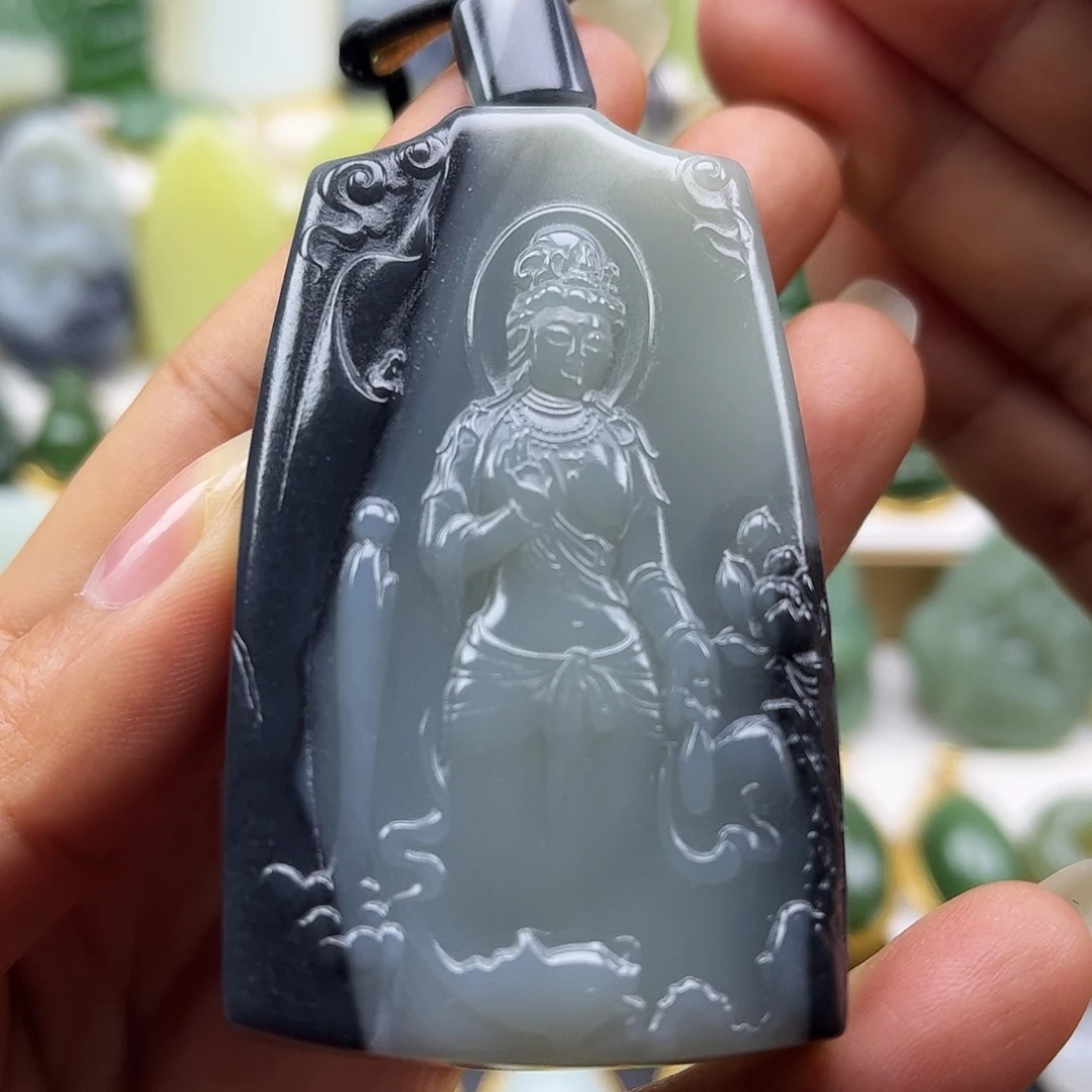 和田玉未镶嵌颈饰