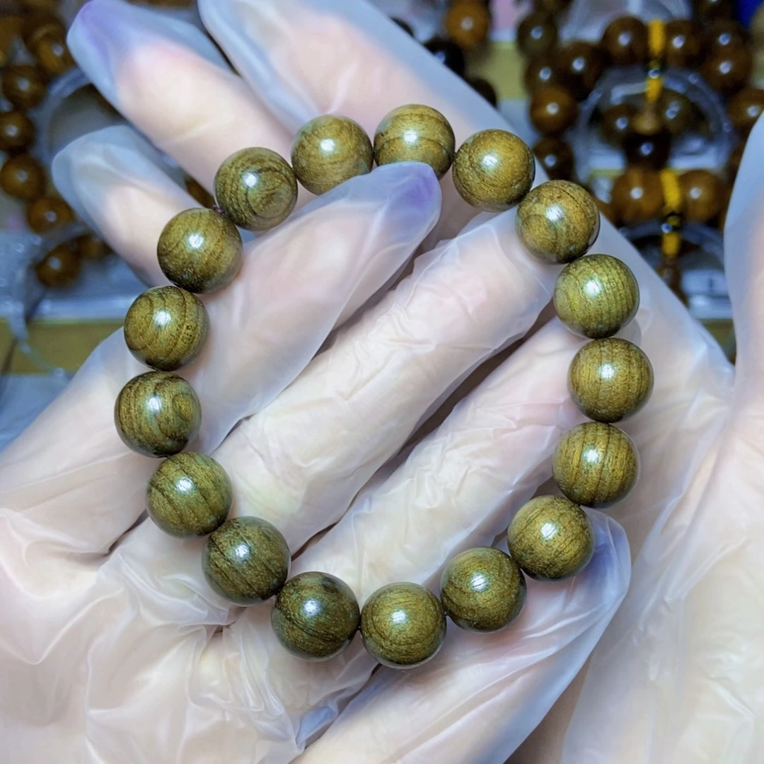 手串/手链楠木（金丝楠）1.2阴沉绿
