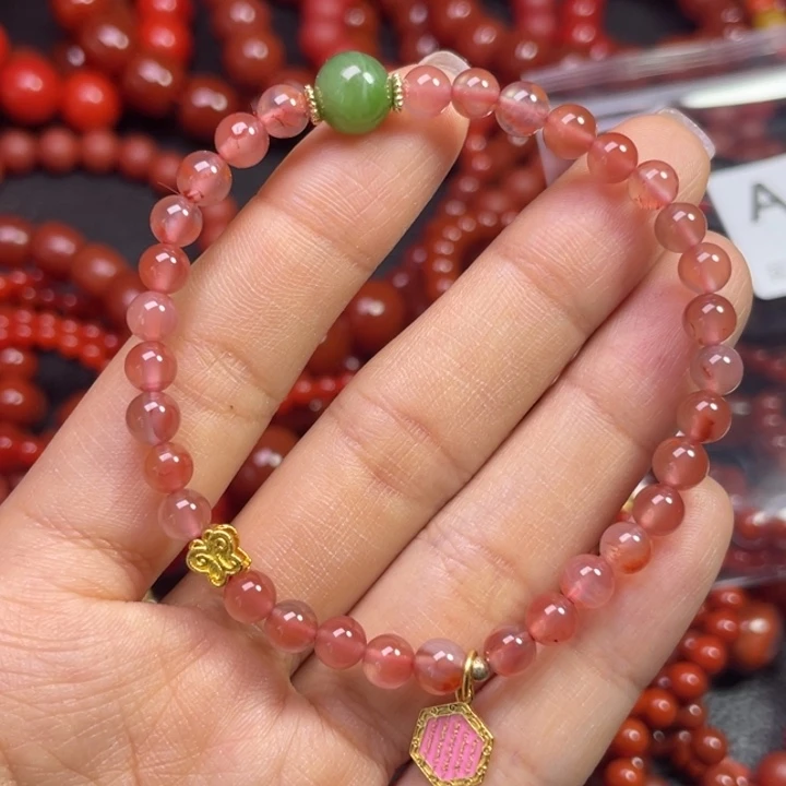 手链未镶嵌南红玛瑙龙*草