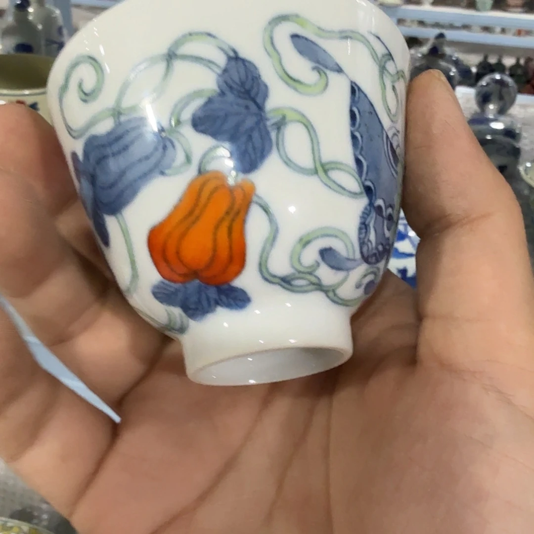 瓷片摆件手绘瓷器全部处理