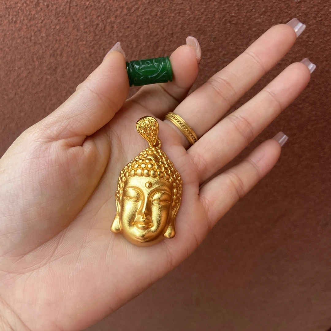 473-精工佛头吊坠