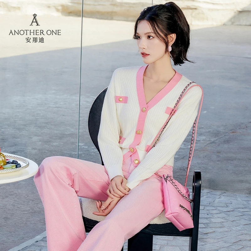 ANOTHER ONE安那迪打底衫女秋冬时尚洋气时髦针织开衫
