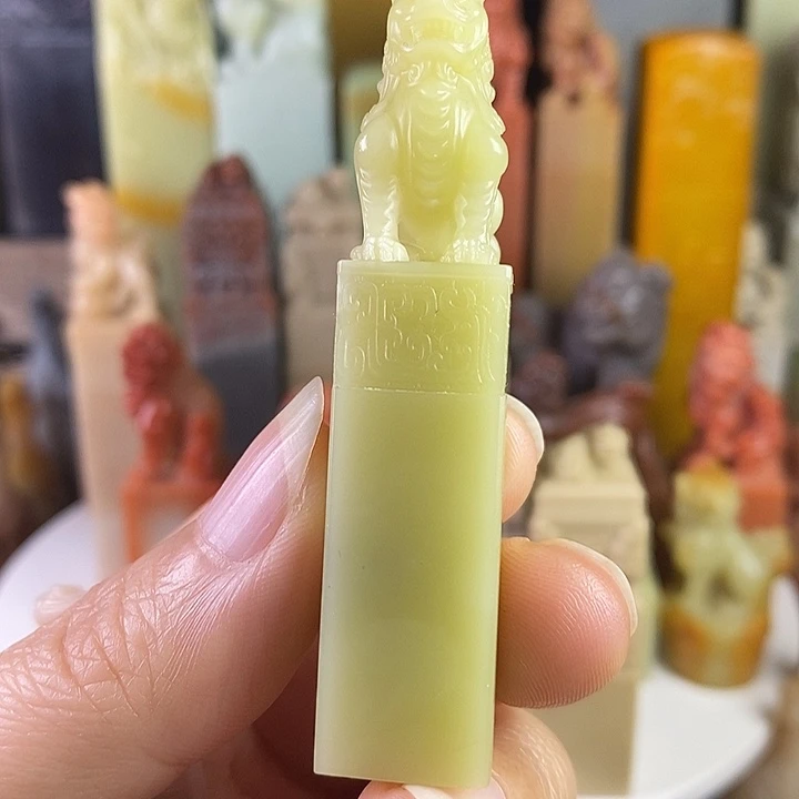 識***廬青田石青田石印章