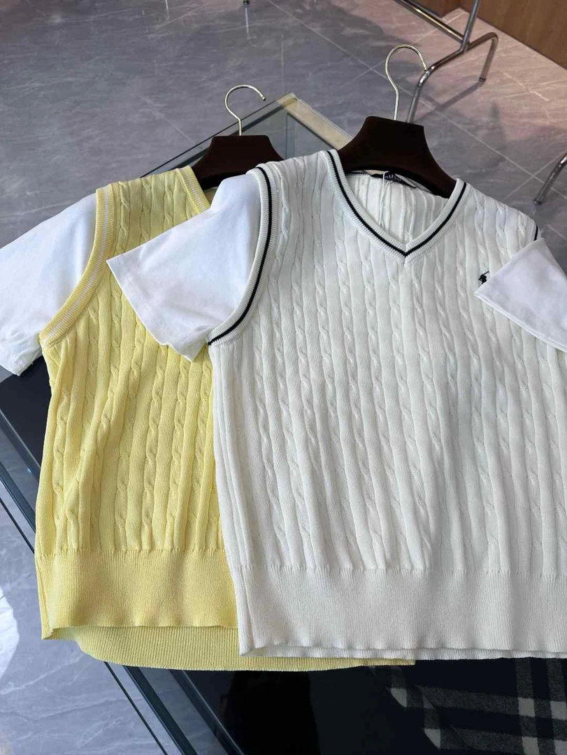 【MU】镂空气质洋气时尚休闲百搭夏季宽松无袖韩版针织短袖SY021