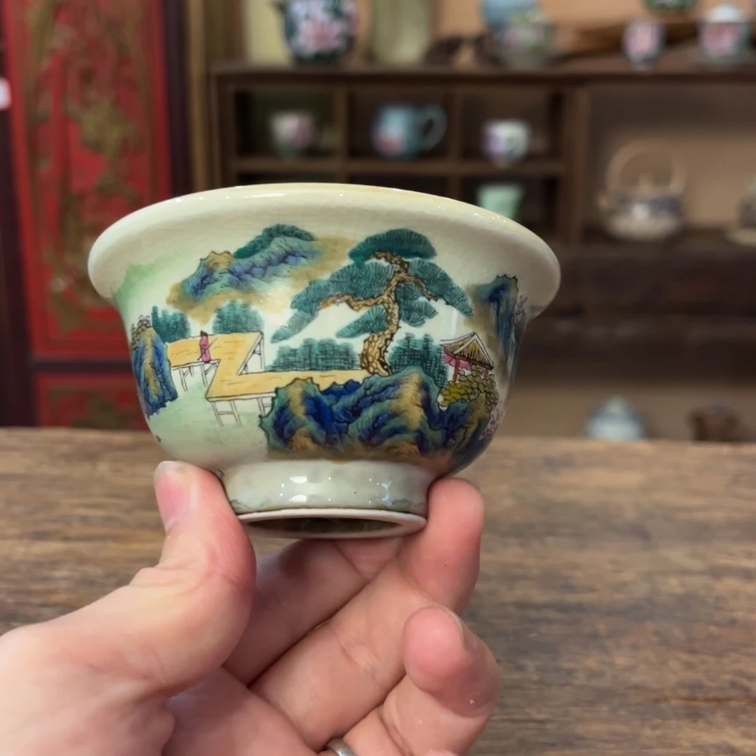 柴烧手工手绘陶瓷
