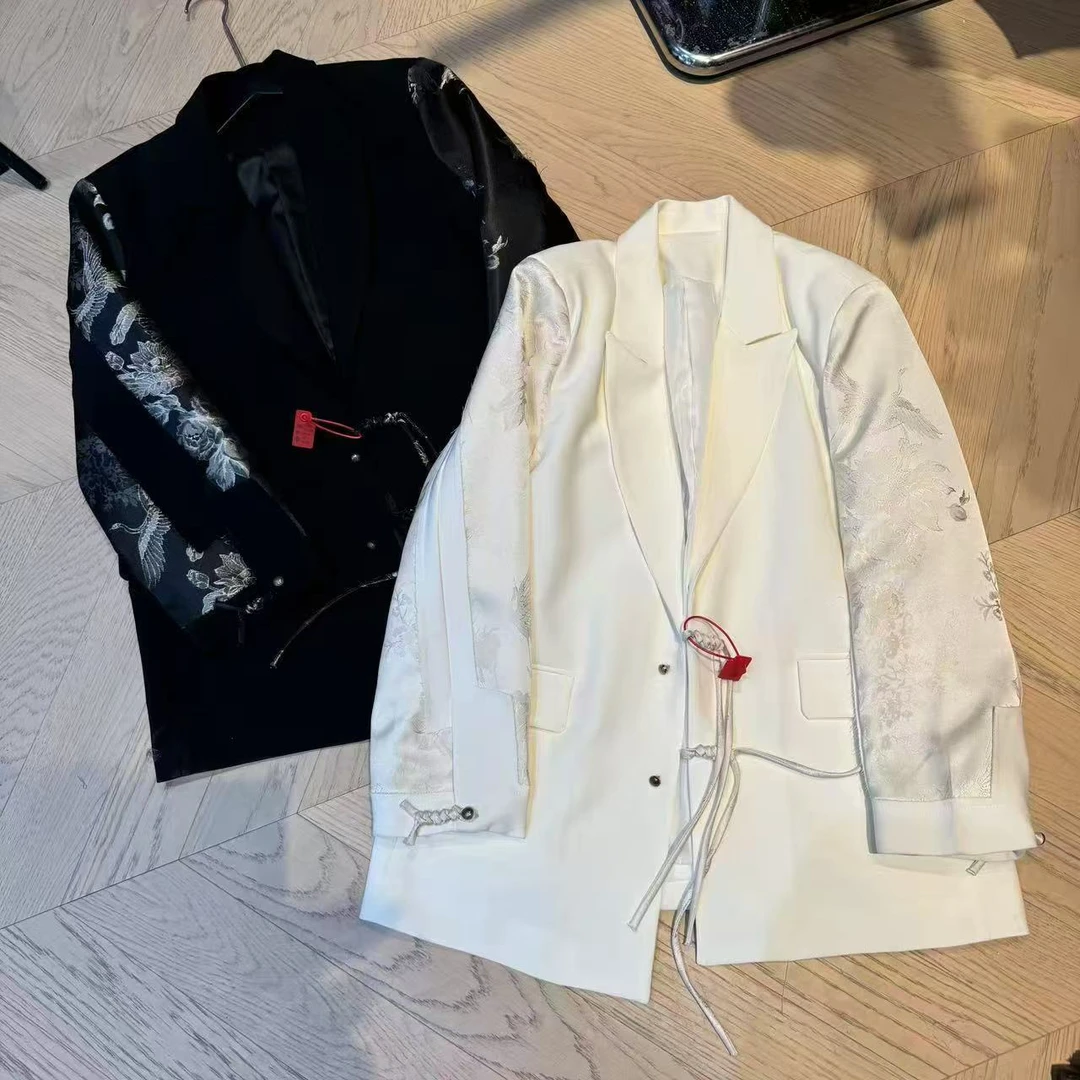 （再见时光）复古国风印花百搭外套