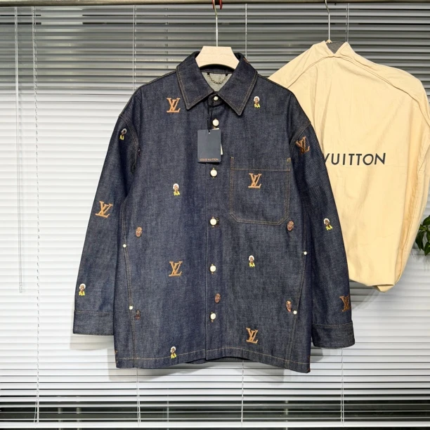 未使用 LouisVuitton/路易威登 菲董人像刺绣 夹克外套 44码 a512