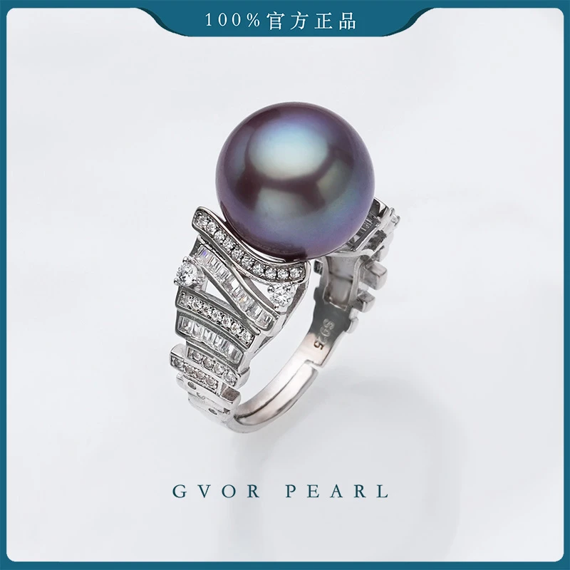 【25年新品丨宠粉优选】12-13mm大颗粒紫珠戒指S925银 P1123