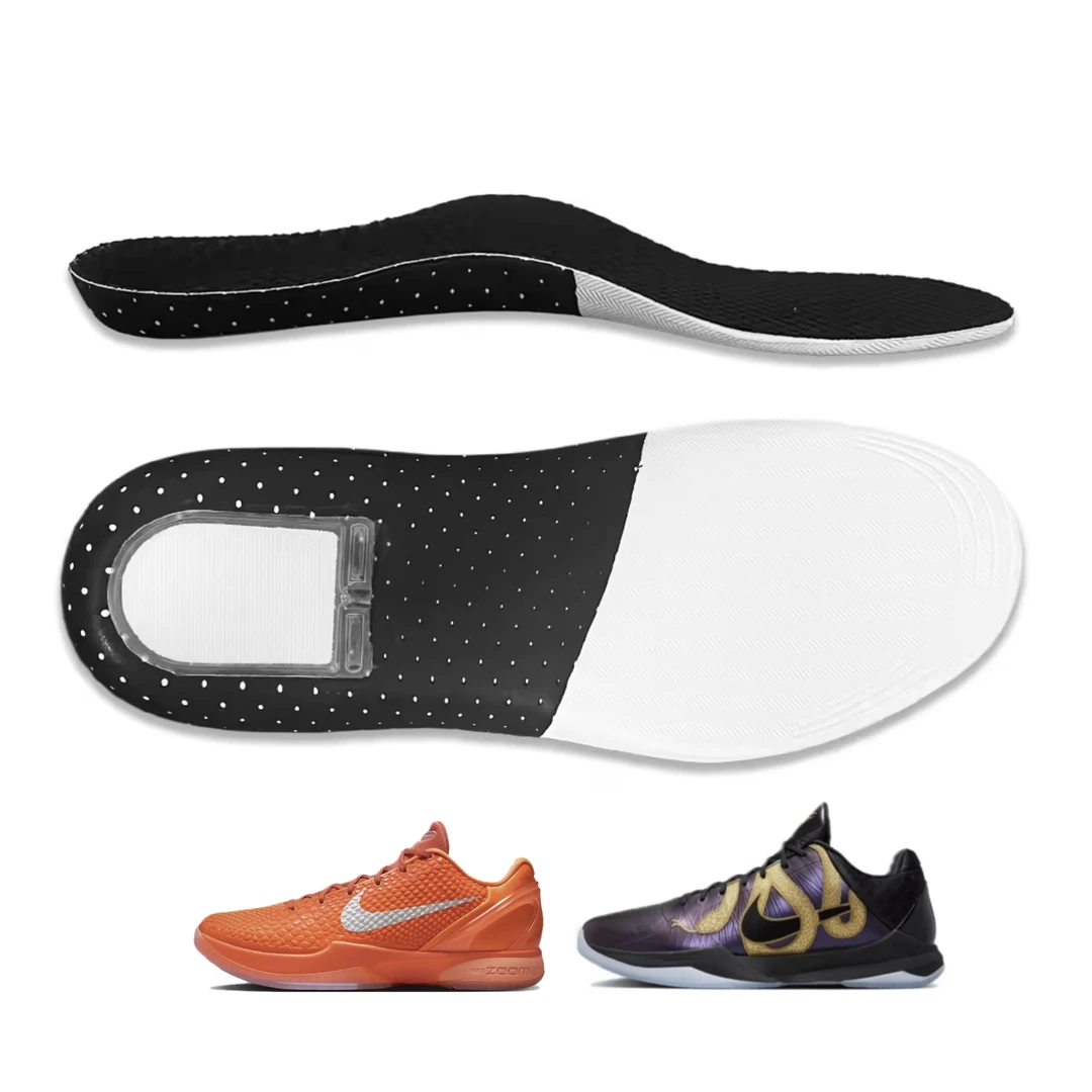 US8ACC适配Kobe5科比6欧文5678改善前高后低足弓支撑后掌Zoom鞋垫