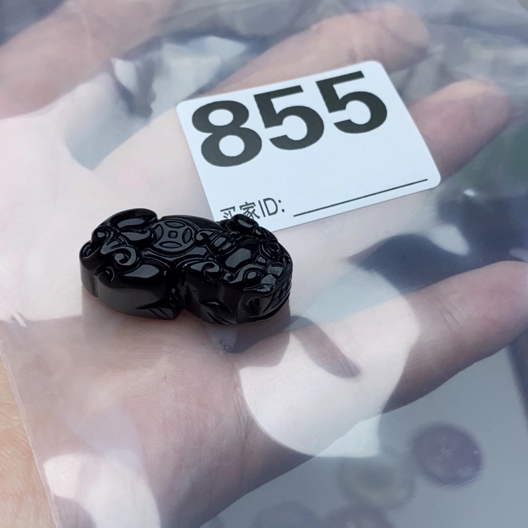 黑曜岩颈饰合金人***爱