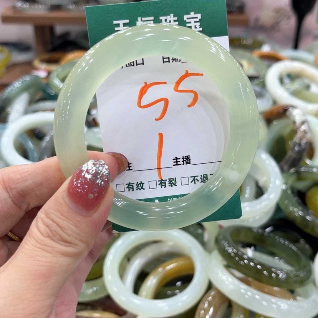 未镶嵌蛇纹石玉手镯手镯
