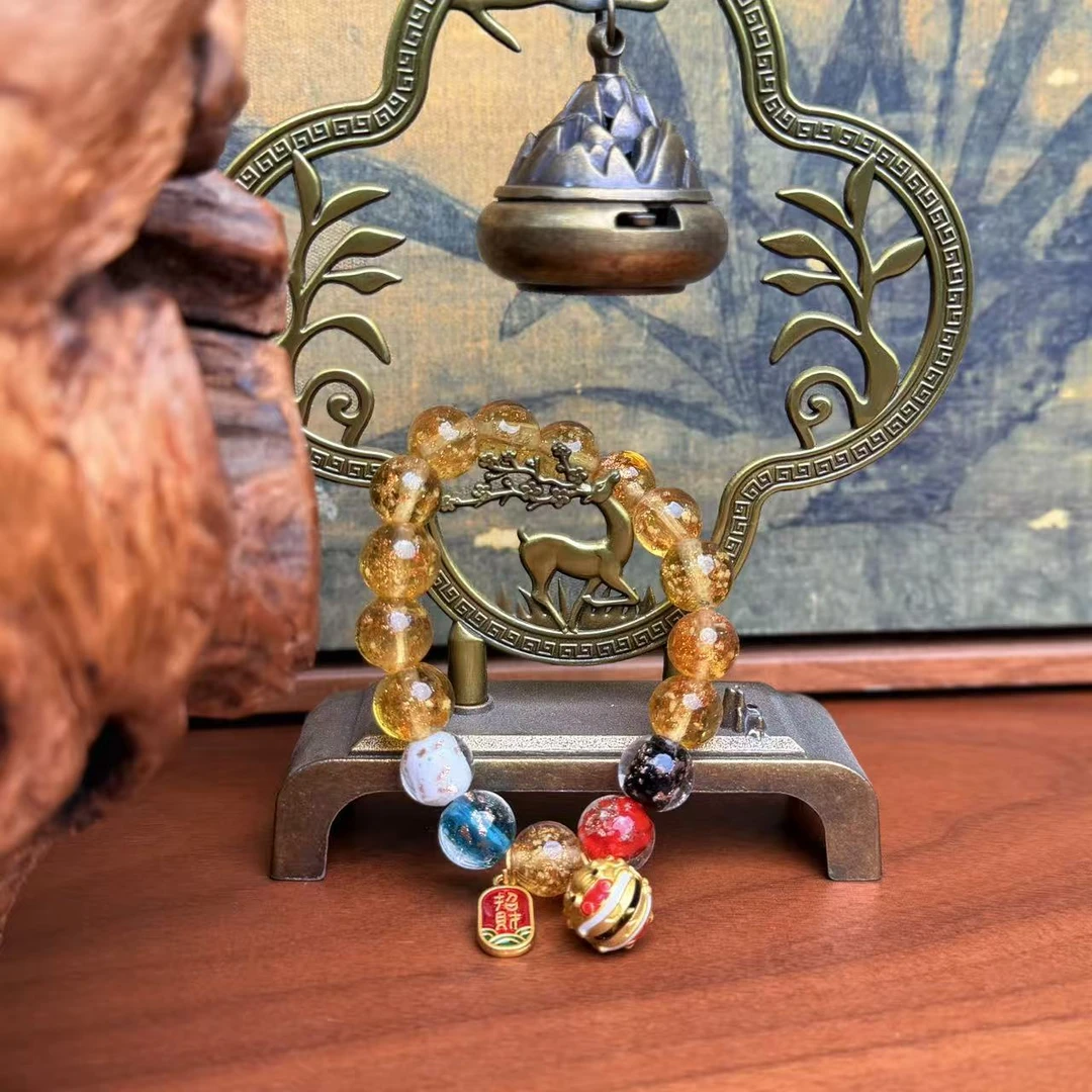 合金手链 DG 1253-六色琉璃珠带三福袋DG（无礼盒）