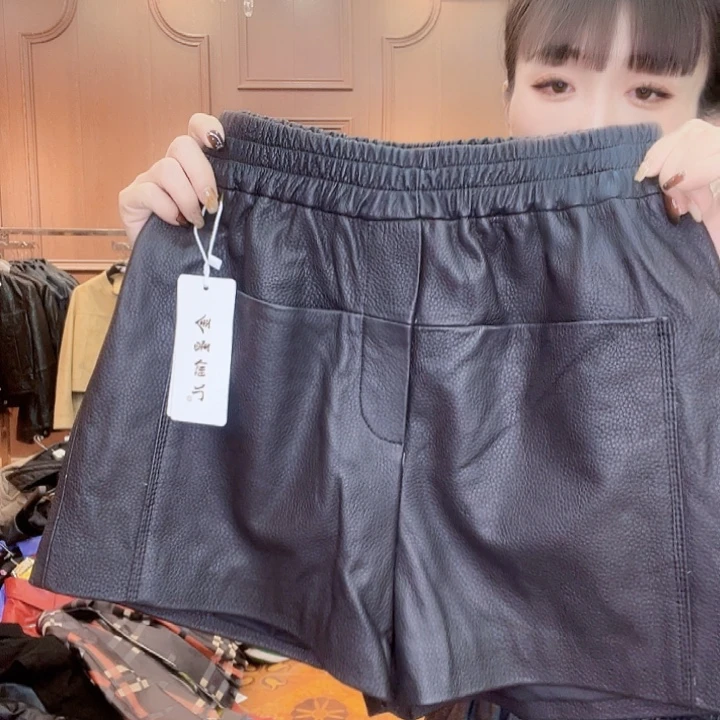 90……110斤皮短裤，
