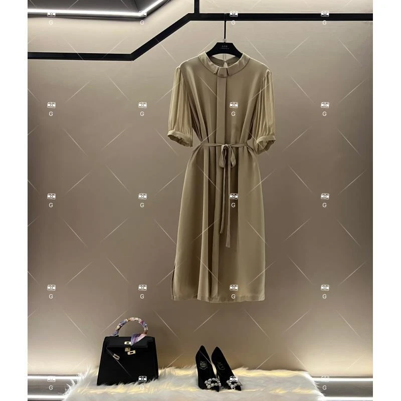 春夏丨设计师气质时尚法式显瘦女士收腰连衣裙 GS-57288
