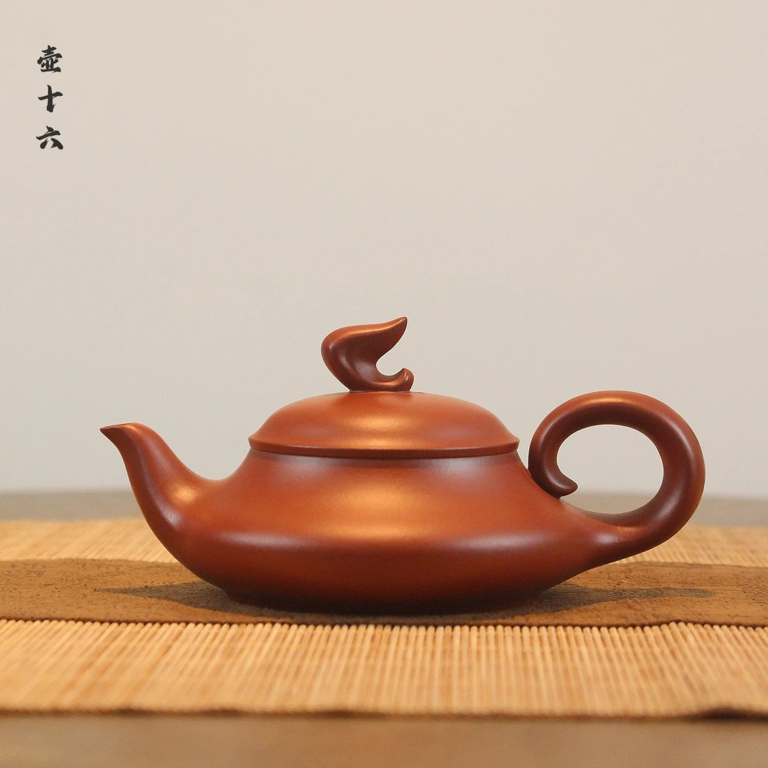 壶十六 钟贵河-乘风破浪壶 约120cc 全手工潮州手拉壶 家用泡茶壶